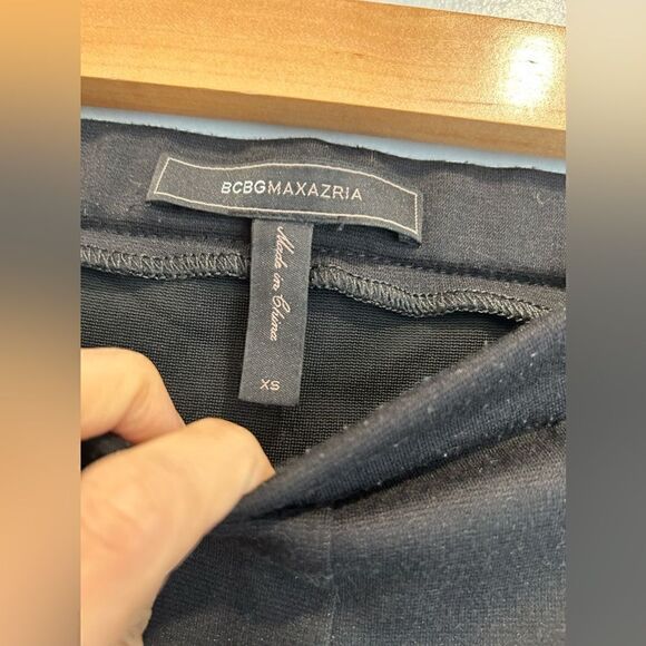 BCBGMaxAzria Black Moto Leggings - Picture 3 of 10